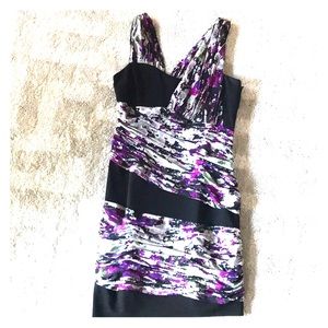 Black and purple dress
